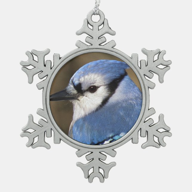 Ornement Flocon De Neige Geai bleu - oiseau (Devant)