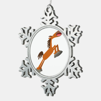 Ornement Flocon De Neige Giddyup, Horsey ! Ornement d'égout de cheval en de