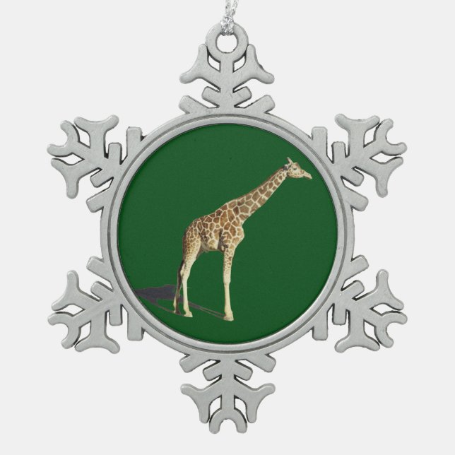 Ornement Flocon De Neige Giraffe (Devant)