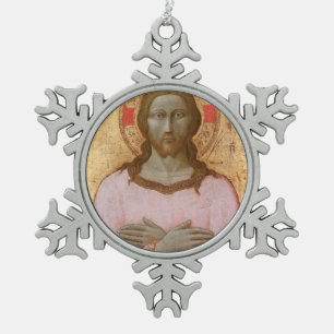 Ornement Flocon De Neige Gloire à Jésus