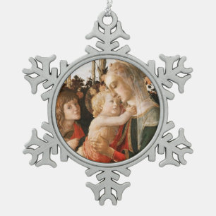 Ornement Flocon De Neige Gloire à Jésus et à Marie