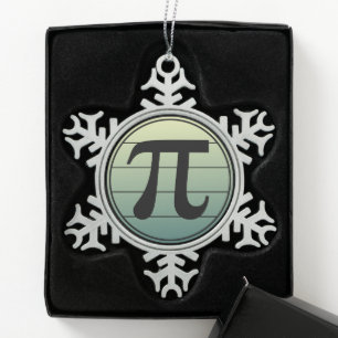 Ornement Flocon De Neige Gradient Happy Pi Day Math