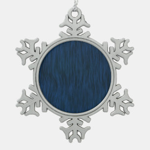 Ornement Flocon De Neige Grains de bois brut apparence Arrière - plan Bleu