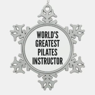 Ornement Flocon De Neige Grand instructeur Pilates Mondes