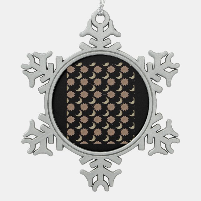 Ornement Flocon De Neige Graphique des nuages Whimsigoth (Devant)