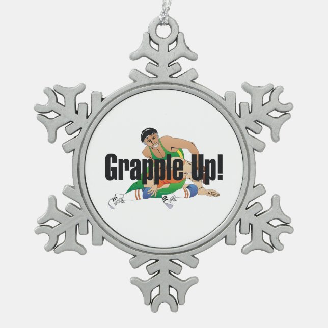 Ornement Flocon De Neige Graphique supérieur vers le haut (Devant)
