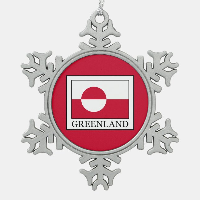 Ornement Flocon De Neige Groenland (Devant)