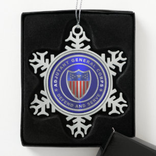 Ornement Flocon De Neige Groupe Adjutant General Corps