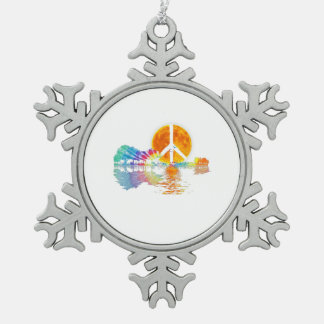 Ornement Flocon De Neige Guitar Lake Shadow