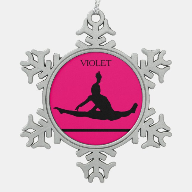 ORNEMENT FLOCON DE NEIGE GYMNASTIQUE DE L'EAU SNOWFLAKE ORNAMENT. (Devant)