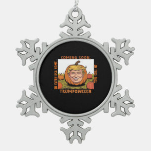 Ornement Flocon De Neige Halloween - Trumpkin Election Classic