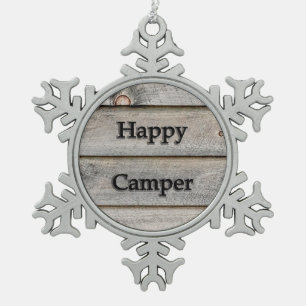 Ornement Flocon De Neige Happy Camper