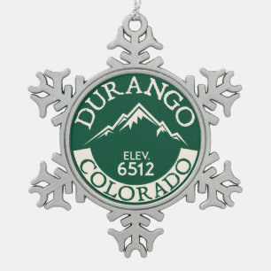 Ornement Flocon De Neige Hausse de ski de snowboarding de ski de Durango le