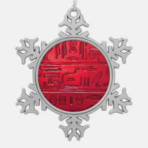 Ornement Flocon De Neige Hiéroglyphes 2014-1053