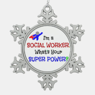 Ornement Flocon De Neige Humour des travailleurs sociaux