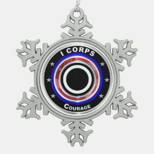 Ornement Flocon De Neige I Corps "America's Corps"