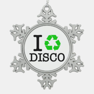 Ornement Flocon De Neige I Recycle Disco