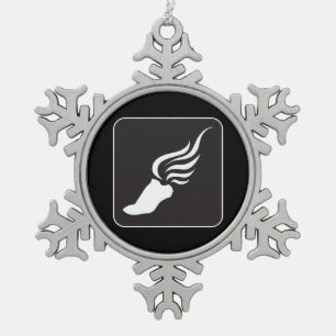 Ornement Flocon De Neige Icône d'athlétisme