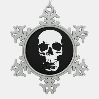 Ornement Flocon De Neige Imaginaire crâne Art Rock Punk Métal lourd