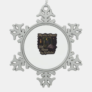 Ornement Flocon De Neige Imaginaire Whimsigoth - Forêts mystiques, Lunes et