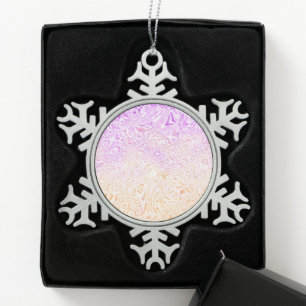 Ornement Flocon De Neige Indicateur Trippy Squiggly Boho Abstrait Trixic Pr