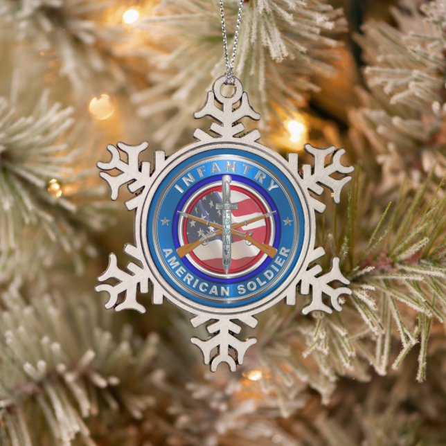 Ornement Flocon De Neige Infanterie 11B  (Arbre)