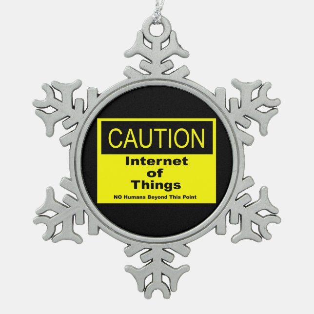 Ornement Flocon De Neige Internet des objets IoT Avertissement Signal d'ave (Devant)