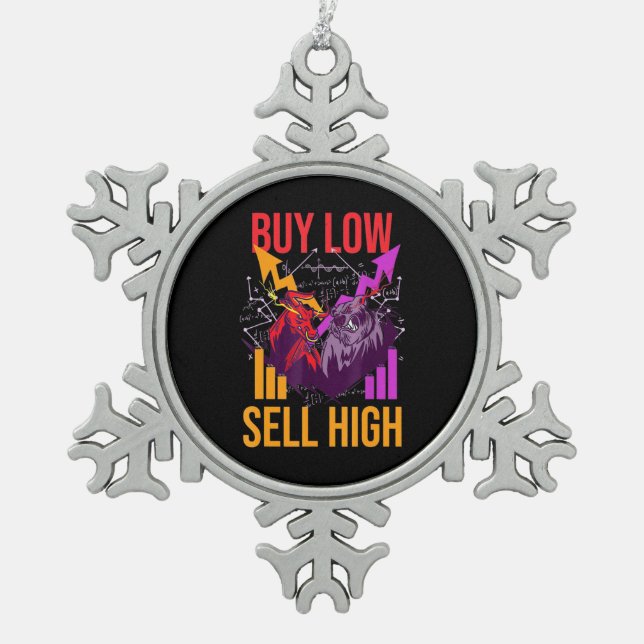 Ornement Flocon De Neige Investisseur Acheter Faible Vente Élevée (Devant)