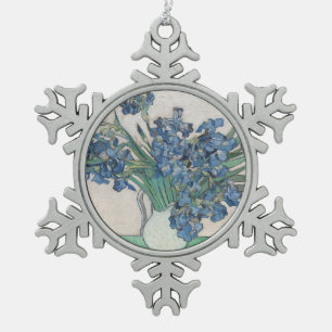 Ornement Flocon De Neige Irises par van Gogh :