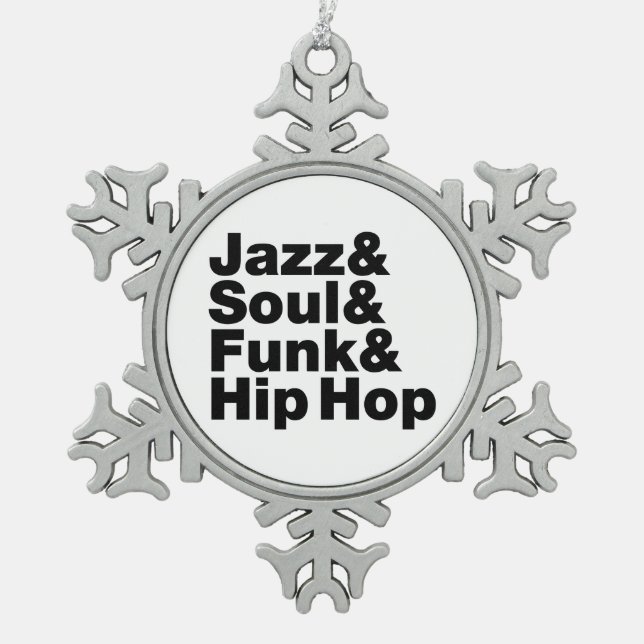 Ornement Flocon De Neige Jazz & Soul & Funk & Hip hop (Devant)