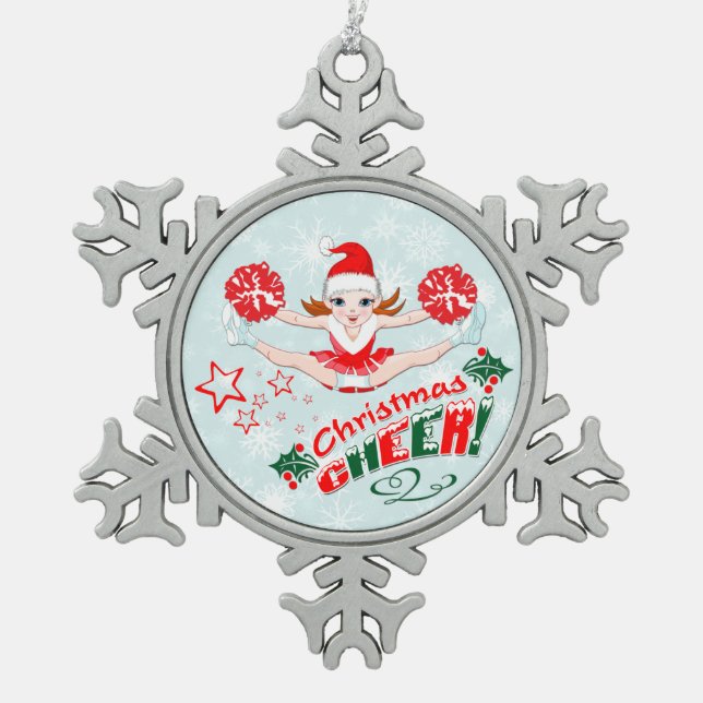 Ornement Flocon De Neige Joie de Noël (Devant)