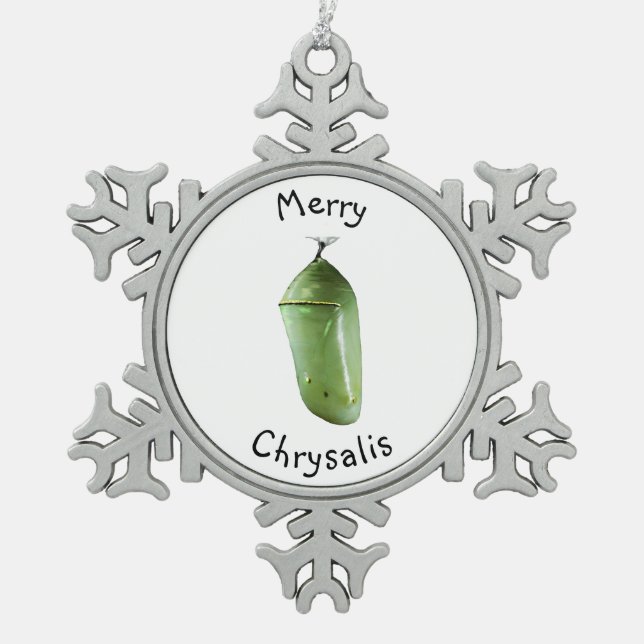 Ornement Flocon De Neige Joyeux Chrysalis de Noël (Devant)