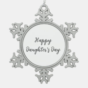 Ornement Flocon De Neige Joyeux jour de filles si.ple minimum ajouter le no