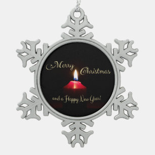 Ornement Flocon De Neige Joyeux Noël à vous et à votre famille !