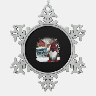 Ornement Flocon De Neige Joyeux Noël Gnome
