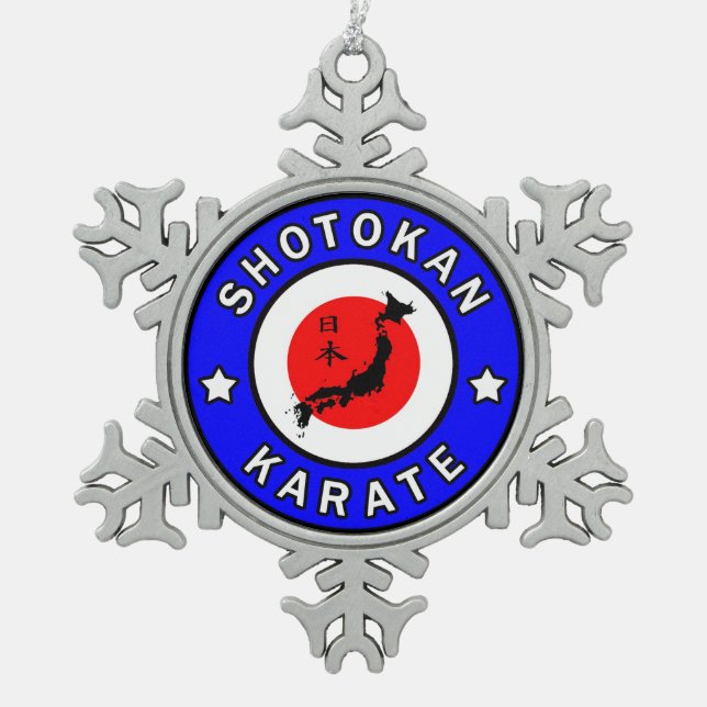 Ornement Flocon De Neige Karaté de Shotokan (Devant)