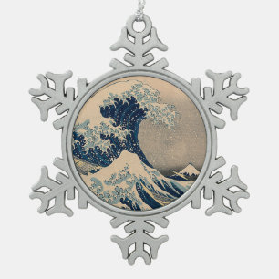 Ornement Flocon De Neige Katsushika Hokusai. La Grande Vague au large de Ka