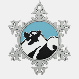 Ornement Flocon De Neige Keeshond Graphics - Cute Original Chig Art
