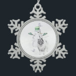 Ornement Flocon De Neige Keeshond Noël Snowman Peinture Chien Art<br><div class="desc">Portrait de chien Keeshond Christmas Snowman, tableau original. Nous nous spécialisons dans l'art original mignon et drôle. Achetez ceci pour vous-même ou comme un grand cadeau pour vos amis aimés Keeshond. Soyez créatif - cliquez sur la PERSONNALISER pour ajouter/supprimer/modifier du texte, redimensionner l'image, modifier les couleurs ou tout ce que...</div>