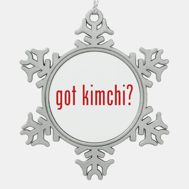 Ornement Flocon De Neige Kimchi ? (Devant)