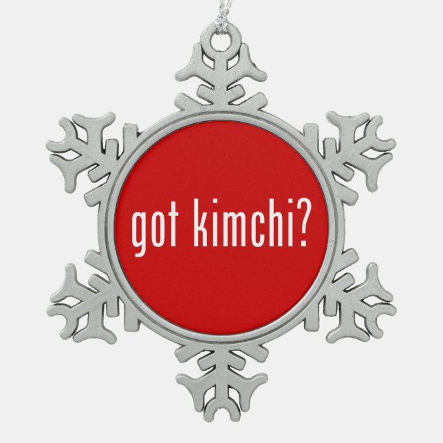 Ornement Flocon De Neige Kimchi ? (Devant)