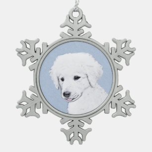 Ornement Flocon De Neige Kuvasz Peinture - Cute Original Chien Art