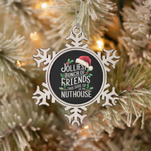 Ornement Flocon De Neige La bande de copains la plus joyeuse Noël Correspon