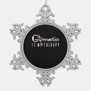 Ornement Flocon De Neige La gymnastique est ma thérapie
