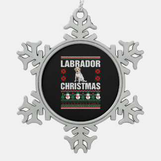 Ornement Flocon De Neige Labrador Christmas Laid Sweat