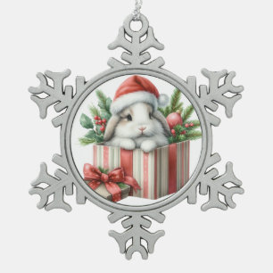 Ornement Flocon De Neige Lapin Lapin Lapin Lop Noël