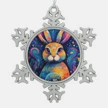 Lapin spirales et cœurs Bleu
