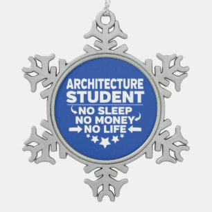 Ornement Flocon De Neige L'architecture des étudiants, sans vie ni argent