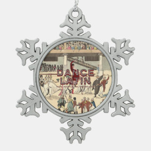 Ornement Flocon De Neige Latin SUPÉRIEUR de danse