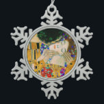 Ornement Flocon De Neige Le baiser de Gustav Klimt<br><div class="desc">Kiss by Gustav Klimt,  1907</div>